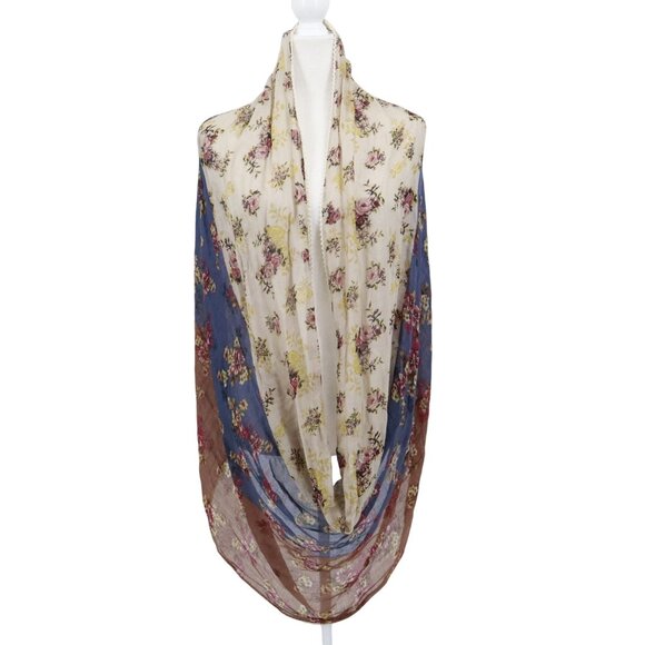Maurices Infinity Scarf Multi Cottagecore Grannycore Boho Feminine Romantic - Picture 3 of 16